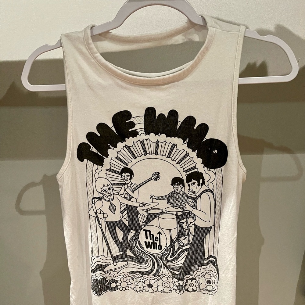 The Who White Tank Top Size XS